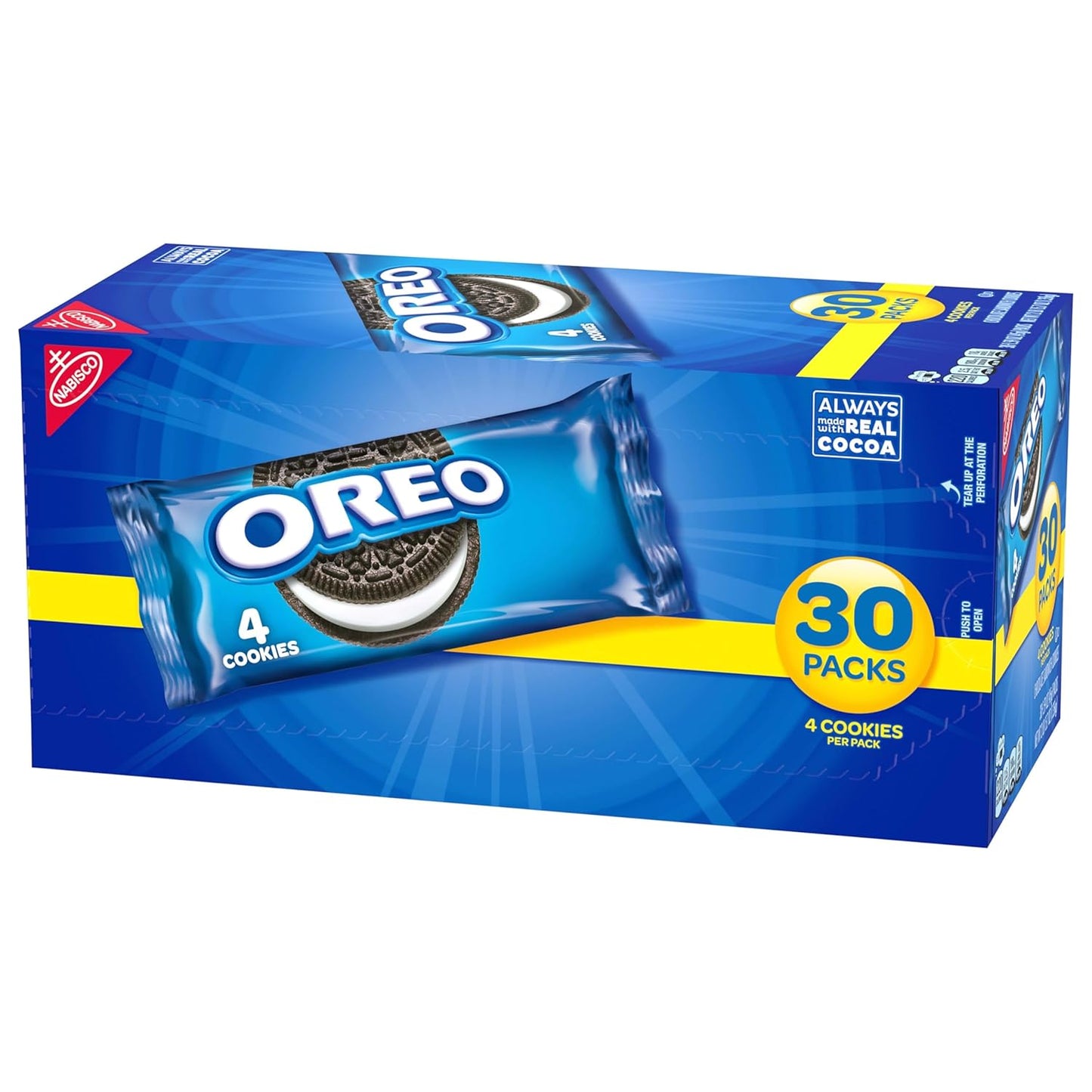 OREO Chocolate Sandwich Cookies Snack Packs – Lunch Box Treats for Kids' School Lunches, Individually Wrapped
