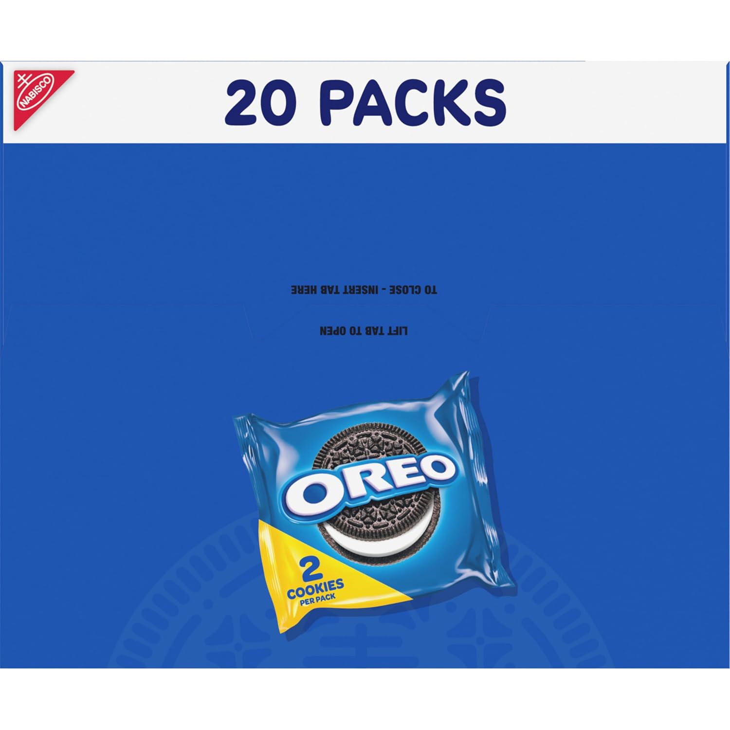 OREO Chocolate Sandwich Cookies Snack Packs – Road Trip and Commuter Snacks That Resist Crushing, 20 Travel Packs