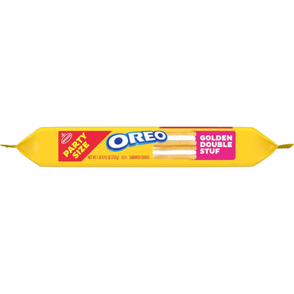OREO Double Stuf Golden Sandwich Cookies for Picnic Baskets and Park Outings, Party Size 24.95 oz