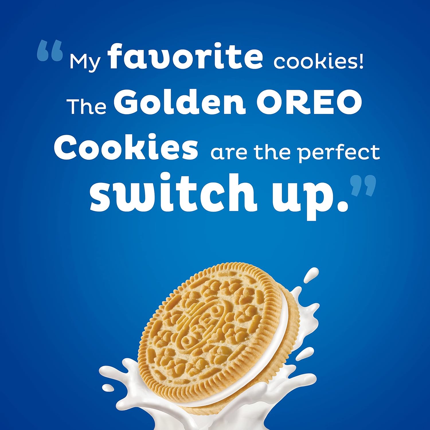 OREO Golden Sandwich Cookies Party Size – Portable Resealable Snack for Picnics, Camping, and Backyard Cookouts