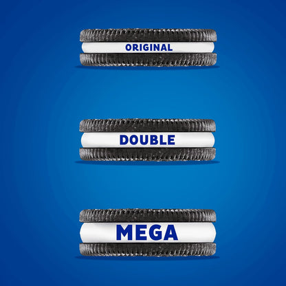 OREO Mega Stuf Chocolate Sandwich Cookies, Party Size 25.35 oz – Office Break Room Pantry Snack for Shared Workspaces