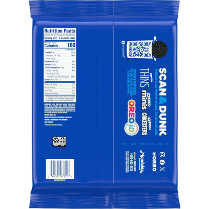 OREO Mega Stuf Chocolate Sandwich Cookies, Party Size 25.35 oz – Office Break Room Pantry Snack for Shared Workspaces