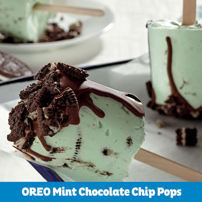 OREO Mint Creme Chocolate Sandwich Cookies Party Size 24.95 oz – Portable Resealable Snack for Road Trips and Camping
