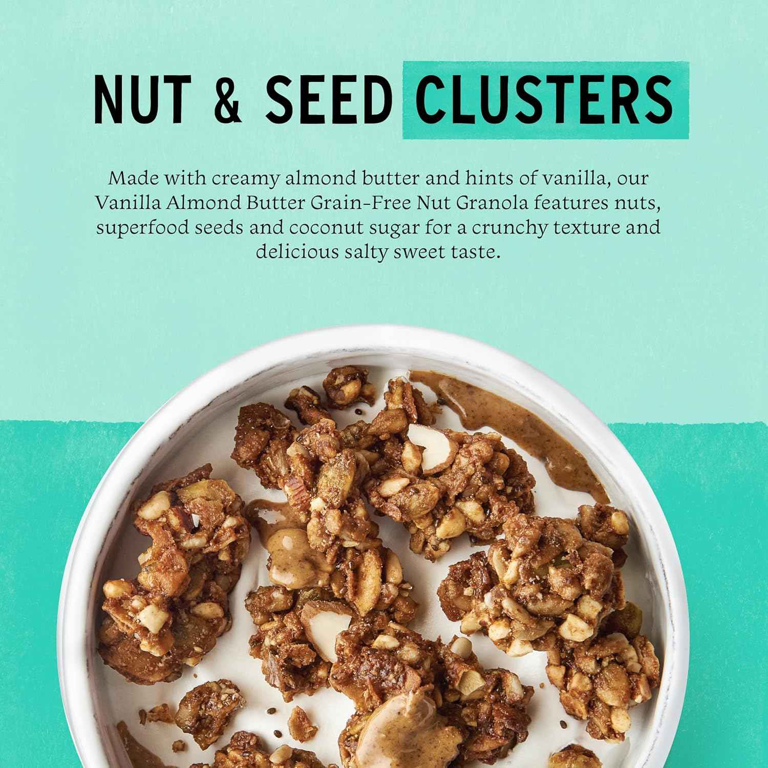 Purely Elizabeth Grain-Free Granola – Clean Eating Wind-Down Snack Bowl, Coconut Cashew Keto