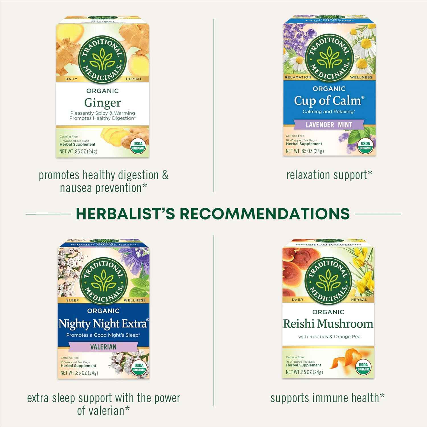 Traditional Medicinals Organic Lemon Balm Tea – Clean-Label Herbal Brew for the Intentional Kitchen Counter