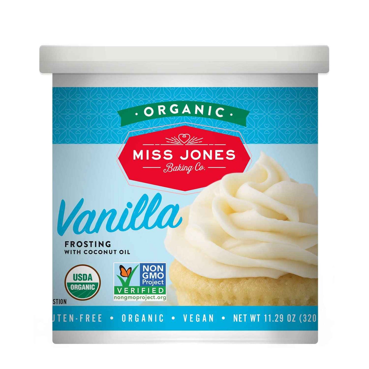 Miss Jones Baking Allergy-Friendly Vanilla Buttercream for Inclusive Baking, Free From Common Allergens