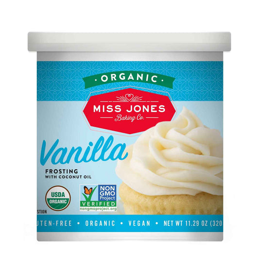 Miss Jones Baking Allergy-Friendly Vanilla Buttercream for Inclusive Baking, Free From Common Allergens