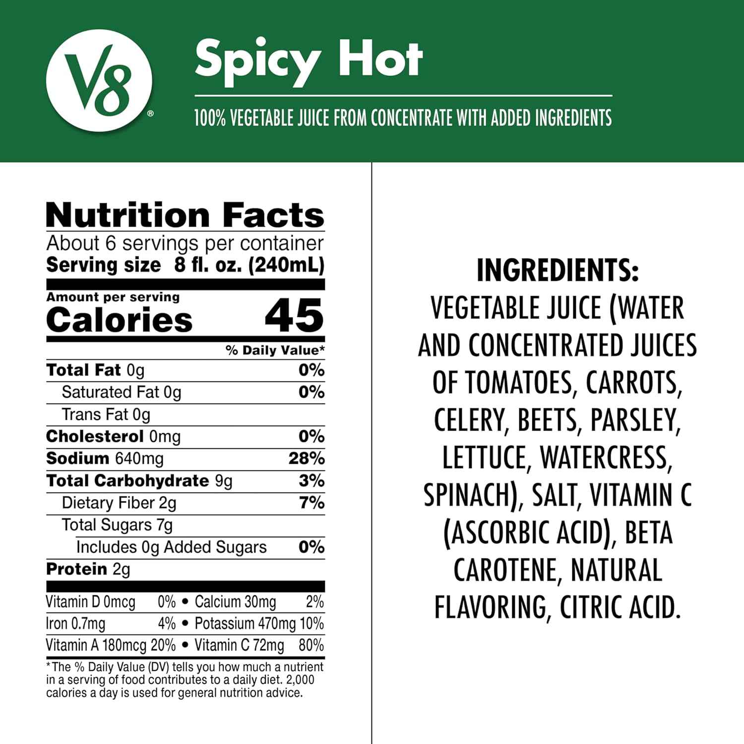 V8 Spicy Chipotle Vegetable Juice – Quick Commute Drink for Busy Professionals on the Move
