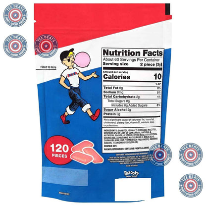 Bazooka Sugar-Free Bubble Gum Bulk – Fun Throwback Gift for Him and Her, Office Candy Dish and Care Package Treat, 120 Ct