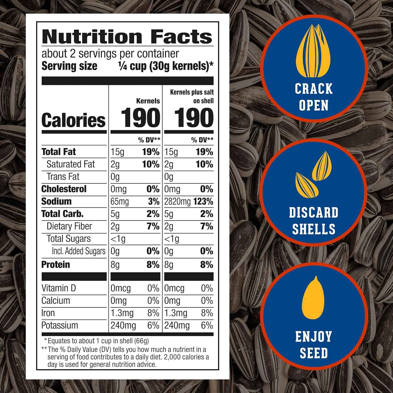 DAVID Jumbo Sunflower Seeds Original – Family Snack for Game Night and Movie Nights