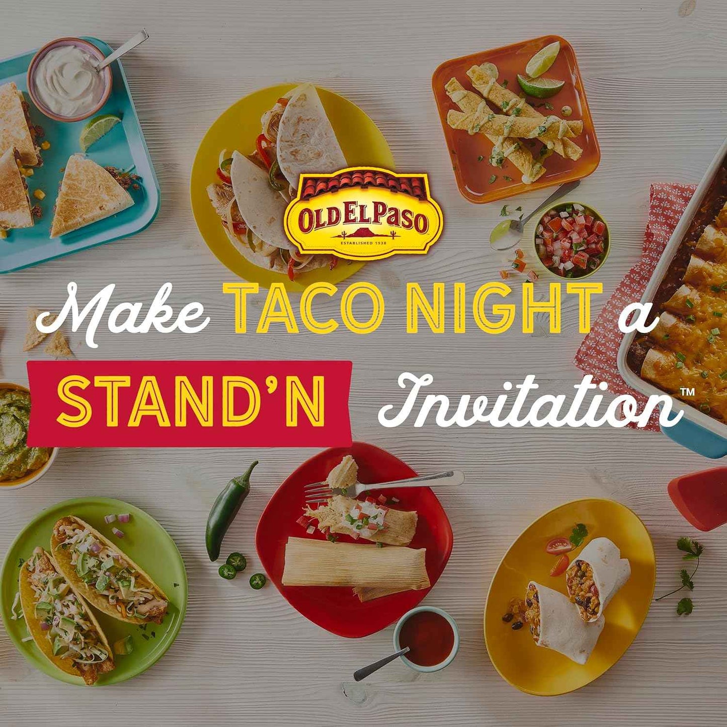 Old El Paso Stand 'N Stuff Jalapeño Cheddar Taco Shells – 5-Minute Oven-Ready Taco for Meal Prep Night