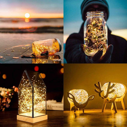 ANJAYLIA Battery Operated Fairy Lights – Aesthetic Nursery and Reading Nook Accent, Warm White Glow