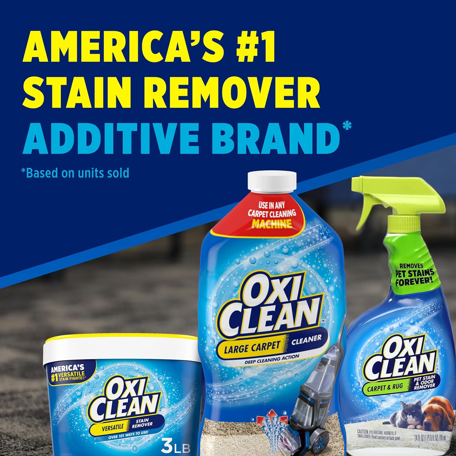 OxiClean Large Carpet Cleaner Solution – Living Room Refresh for Wall-to-Wall Carpet, 64 fl oz Steam Machine Refill