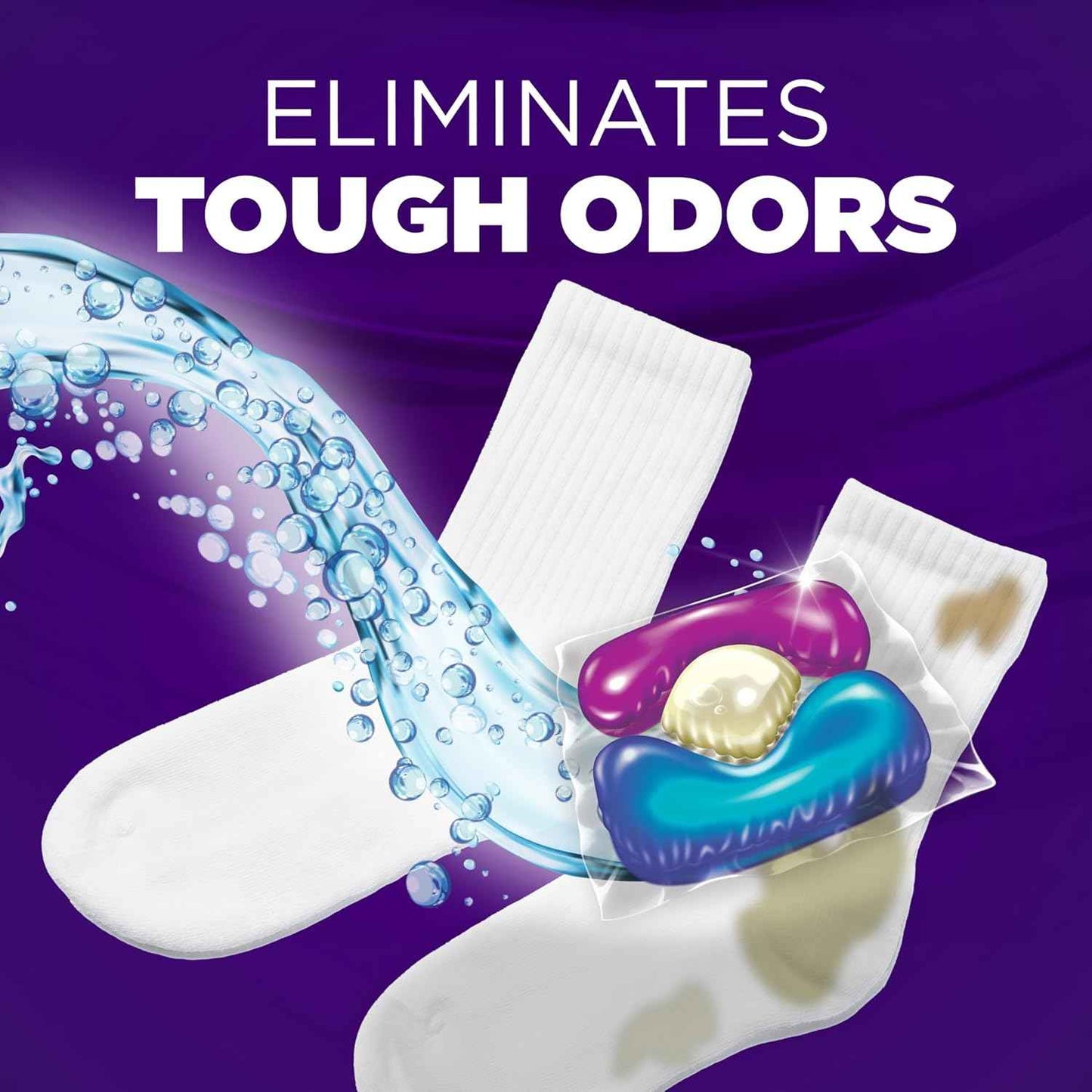 Arm & Hammer Plus OxiClean 5-in-1 Laundry Detergent Power Paks – Mudroom and Kids Bedroom Hamper Solution for Parents, Tough Stain Removal With No Spill Paks