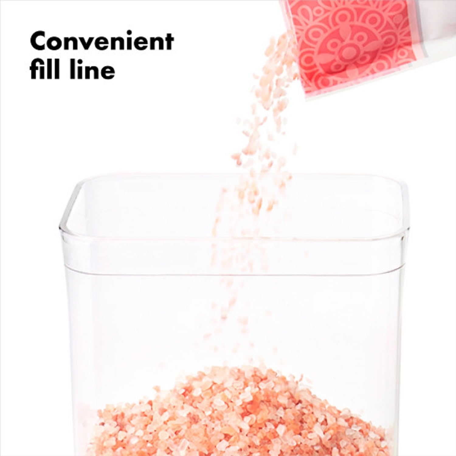 OXO Good Grips POP Container Bulk Set – Minimalist Pantry Essentials, 6 Square Airtight Canisters with One-Touch Seal for Clutter-Free Countertops