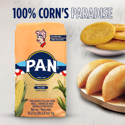 P.A.N. Yellow Corn Meal – 10-Minute Arepa Mix for Efficient Weeknight Meal Prep