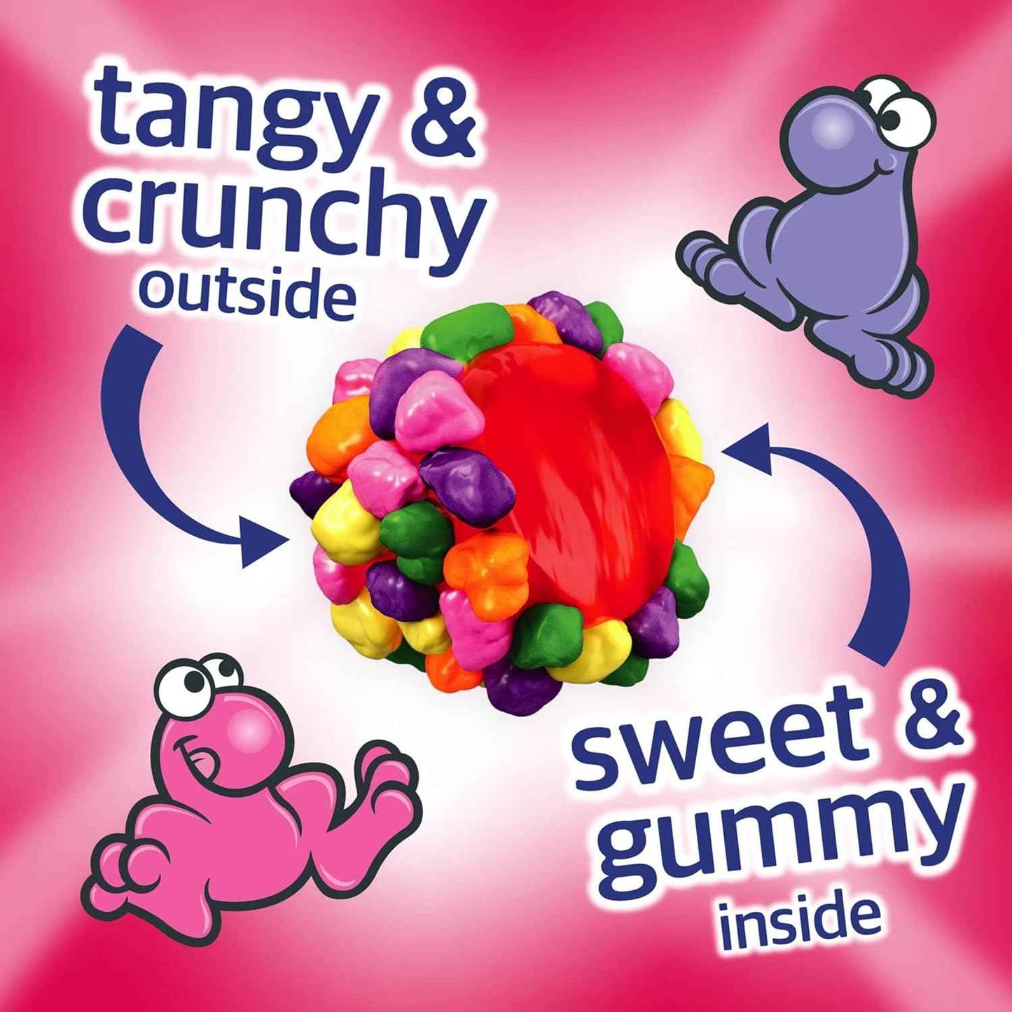 NERDS Juicy Gummy Clusters – Lunchbox Treat and After-School Snack for Kids Ages 6 and Up, 7.15 oz Stand-Up Bag