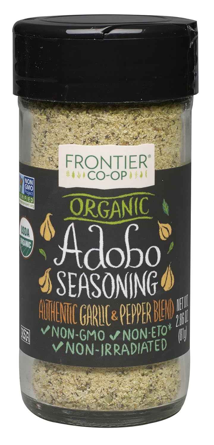 Frontier Herb Adobo Seasoning Blend Non Irradiated Pack of 12 – Clean-Label Latin Pantry Staple for Wellness-Focused Home Cooking