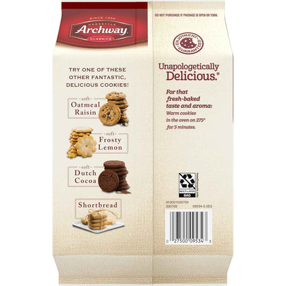 Archway Iced Oatmeal Cookies, 12 oz Grab-and-Go Pantry Pack for School Lunches