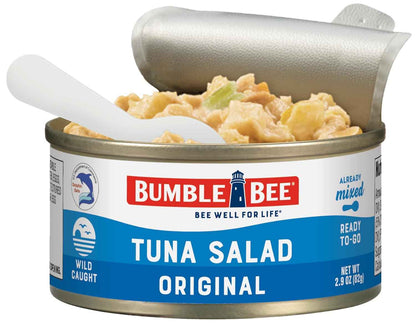 Bumble Bee Wild Caught Tuna Kit for Road Trip and Hotel Stay, No Cooler Needed Protein Lunch in Compact Box