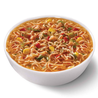 Nissin Hot & Spicy Fire Wok Sizzlin' Rich Pork – Late-Night Study Snack for College Dorm Desk, Ready in 6 Minutes