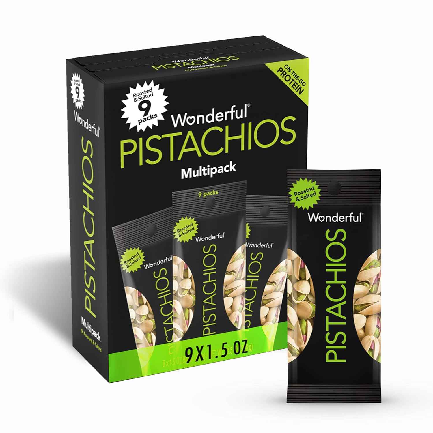 Wonderful Pistachios 14oz Resealable Salt & Pepper Bag – Thoughtful Hostess Gift for Entertaining