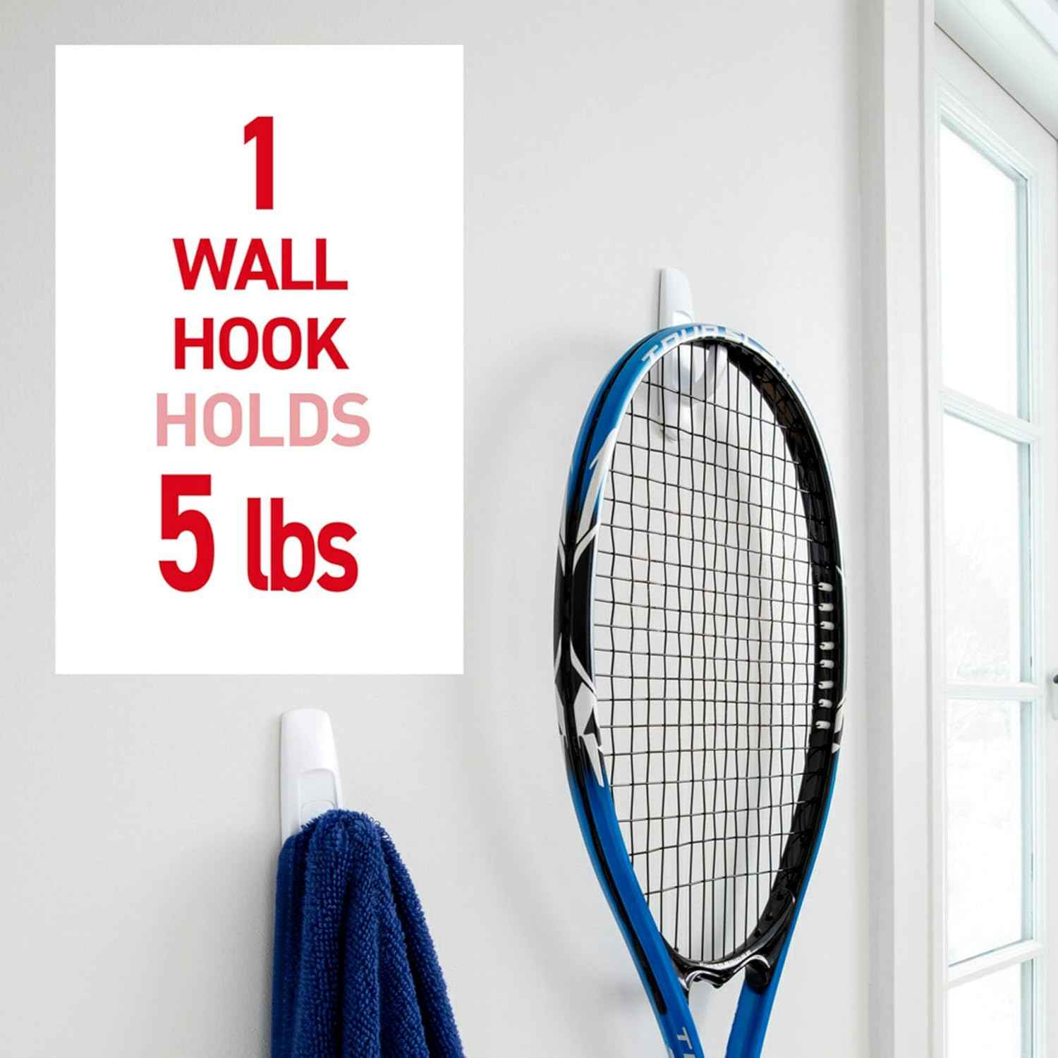 Command Large Utility Hooks – Tool Free, No Drill Hanging Safe for Kids and Pets at Home