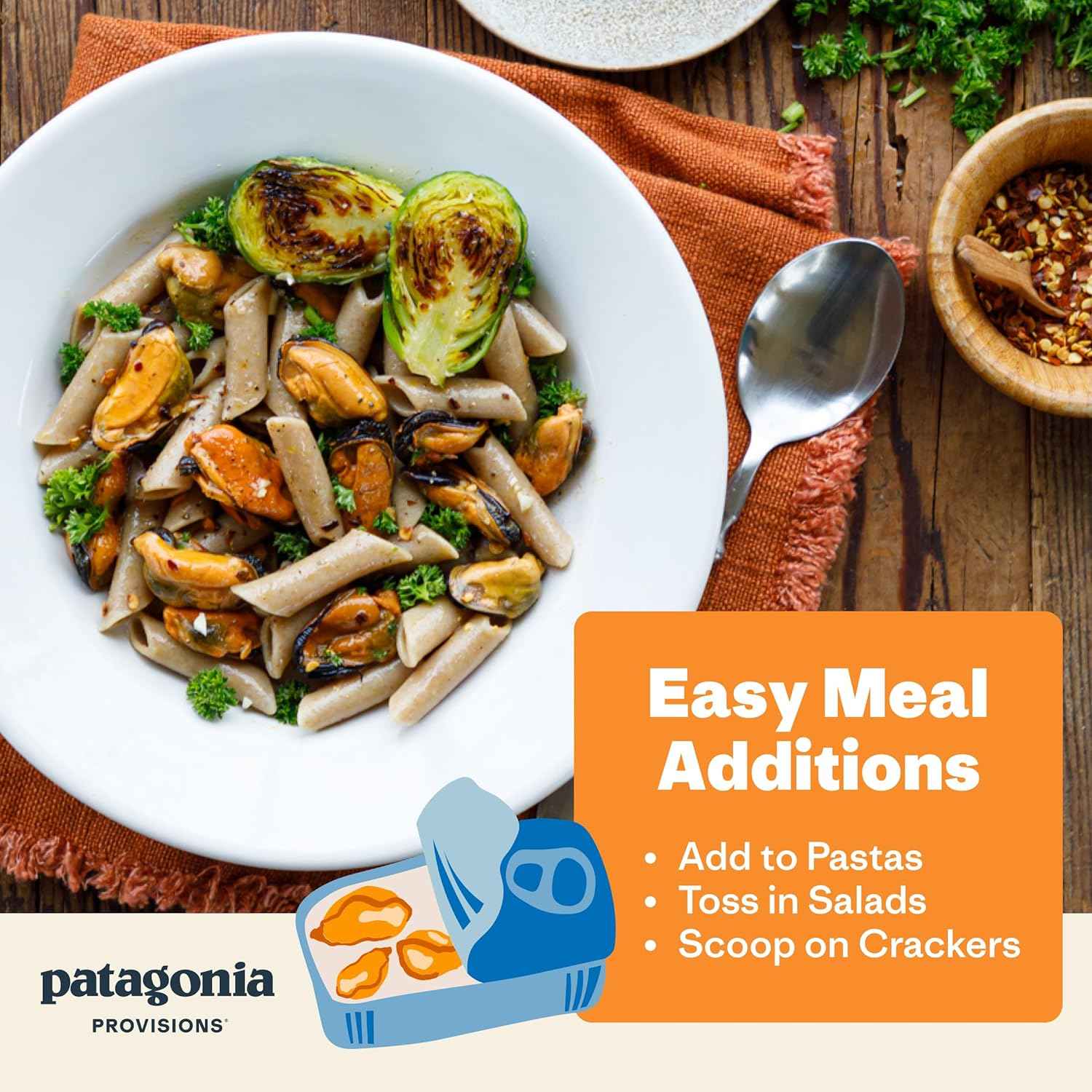 Patagonia Provisions Lemon Herb Mussels – Thoughtful Gourmet Gift for Healthy Foodie