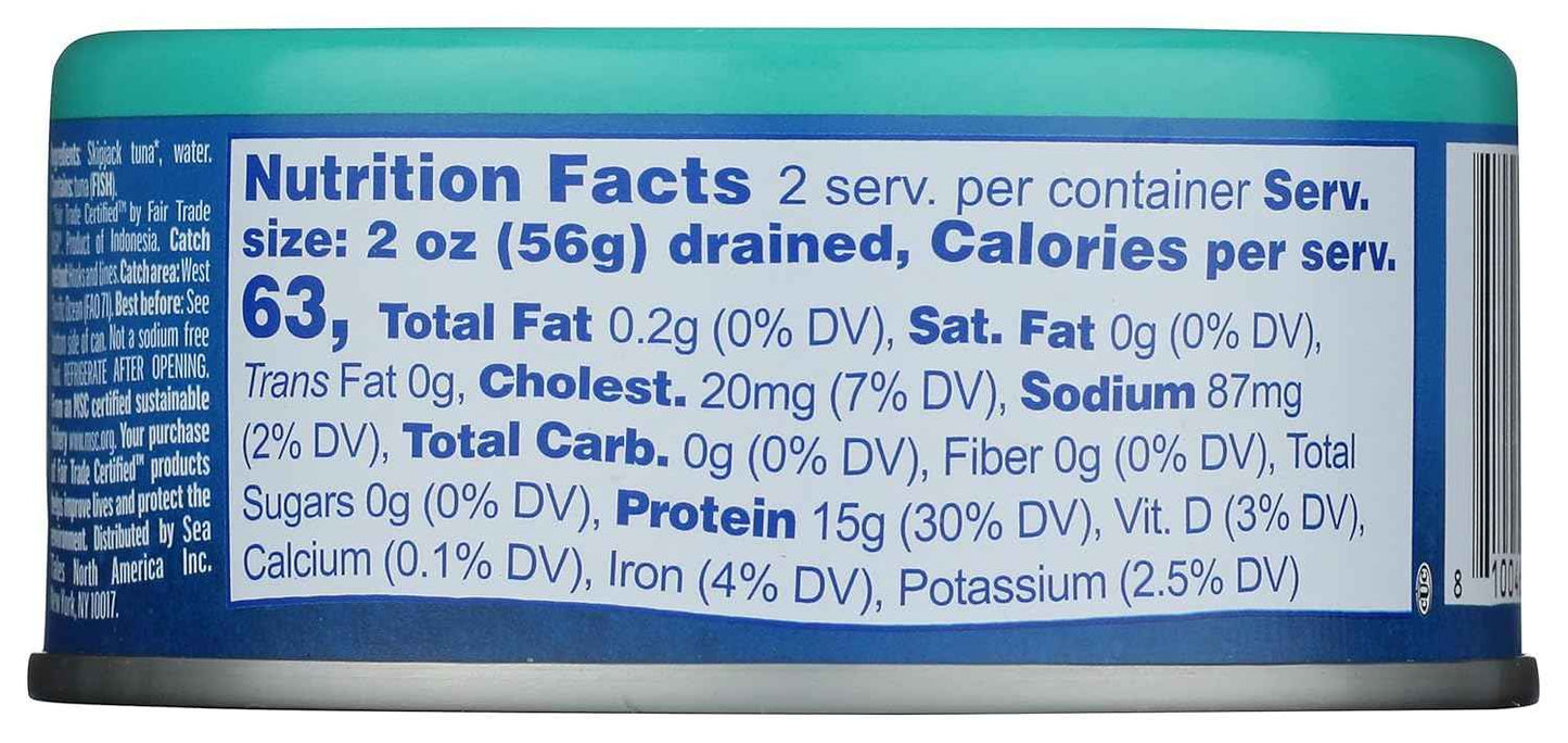 Sea Tales Skipjack Tuna in Water NSA – Shelf-Stable Protein for Camping and RV Galley