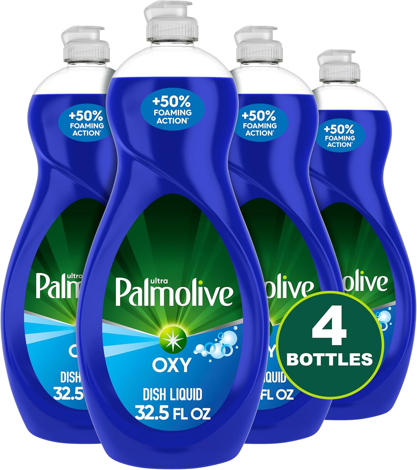 Palmolive Oxy Power Degreaser Dish Soap – Child-Safe Baby Bottle and Kid Cup Cleaner, 32.5 Fl Oz Pack of 4