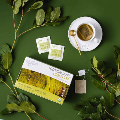 Prince of Peace Organic Green Tea, 100 Tea Bags – Thoughtful Wellness Gift for Mom on Her Birthday or Mother's Day