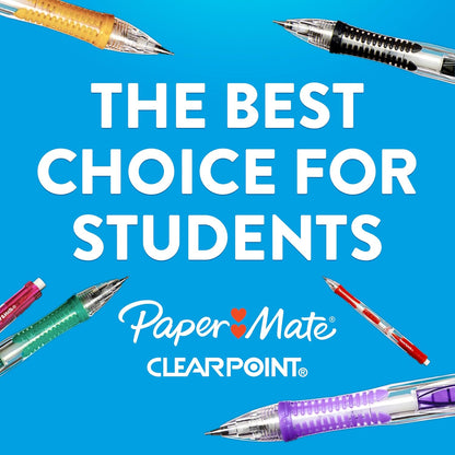 Paper Mate Clearpoint Mechanical Pencils 0.7mm HB #2 Practical Gift for Students and Teachers, Classroom-Ready Sketching and Test Set, 4 Count