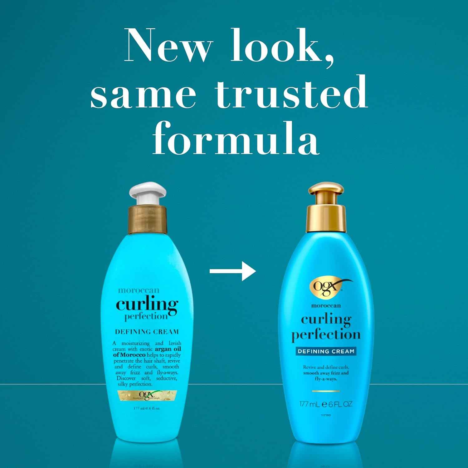 OGX Argan Oil of Morocco Curl-Defining Styling Cream – Daily Self-Care Ritual for Curly, Coily, and Wavy Hair, Cold-Pressed Hydration