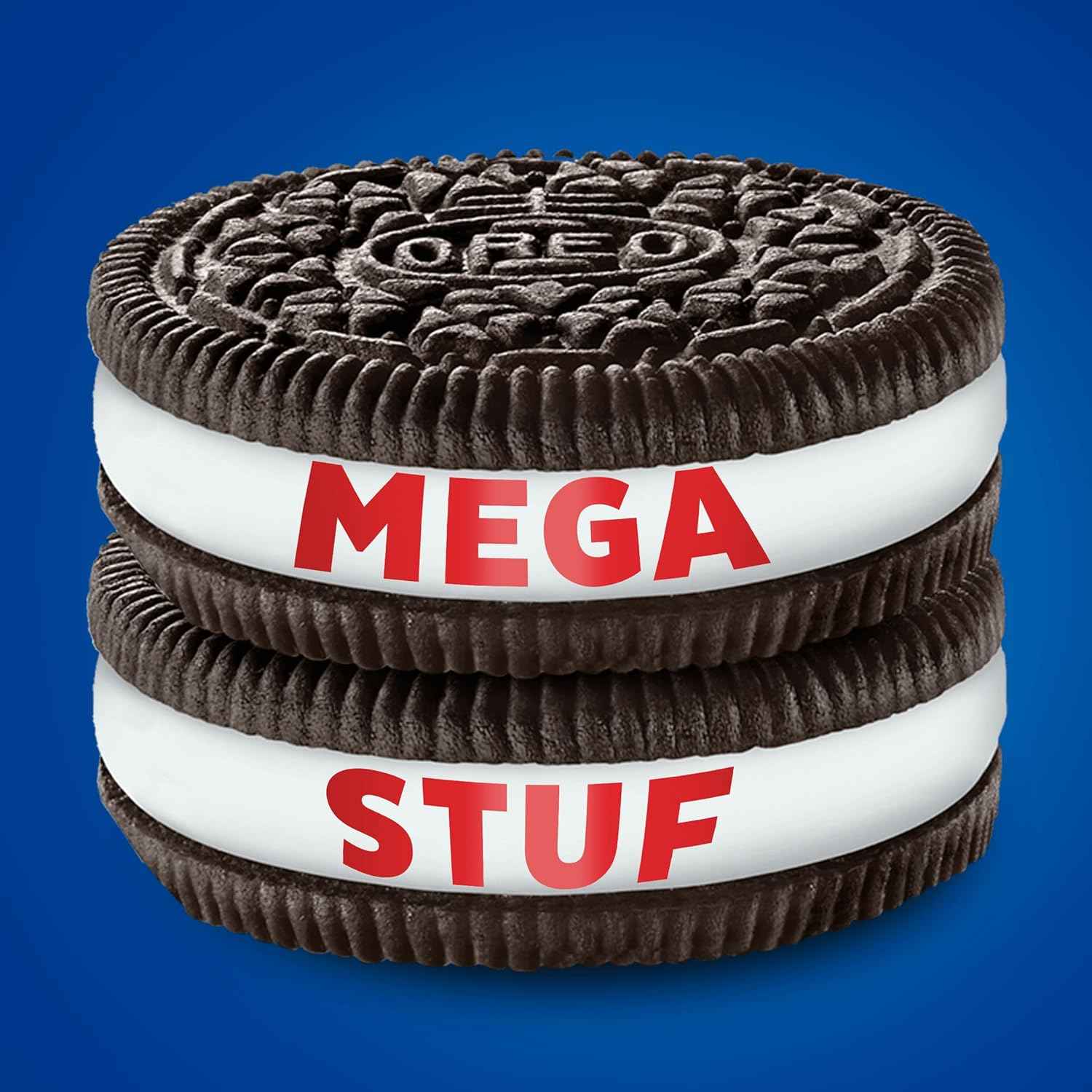 OREO Mega Stuf Chocolate Sandwich Cookies, Party Size 25.35 oz – Office Break Room Pantry Snack for Shared Workspaces