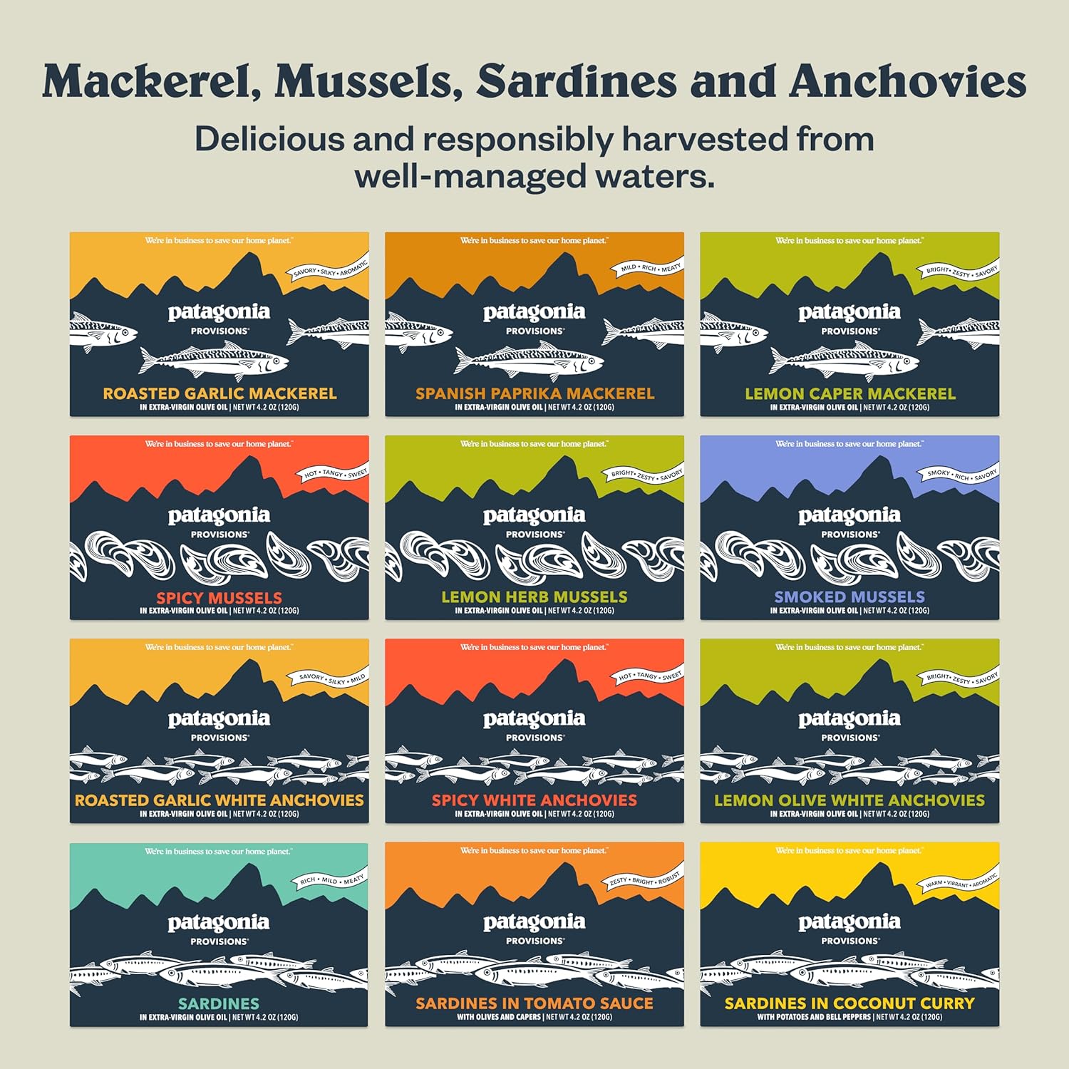 Patagonia Provisions Lemon Herb Mussels – Thoughtful Gourmet Gift for Healthy Foodie