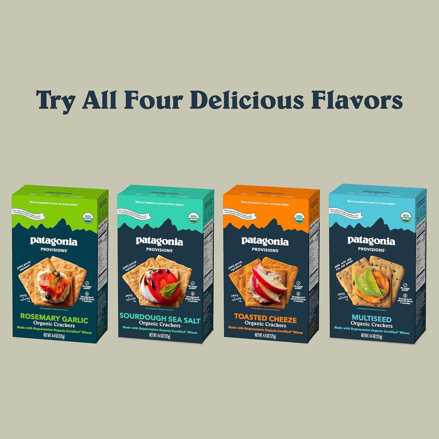Patagonia Provisions Sourdough Crackers – No Added Sugar Lunchbox Snack for School and Playdates