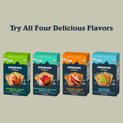 Patagonia Provisions Sourdough Crackers – No Added Sugar Lunchbox Snack for School and Playdates