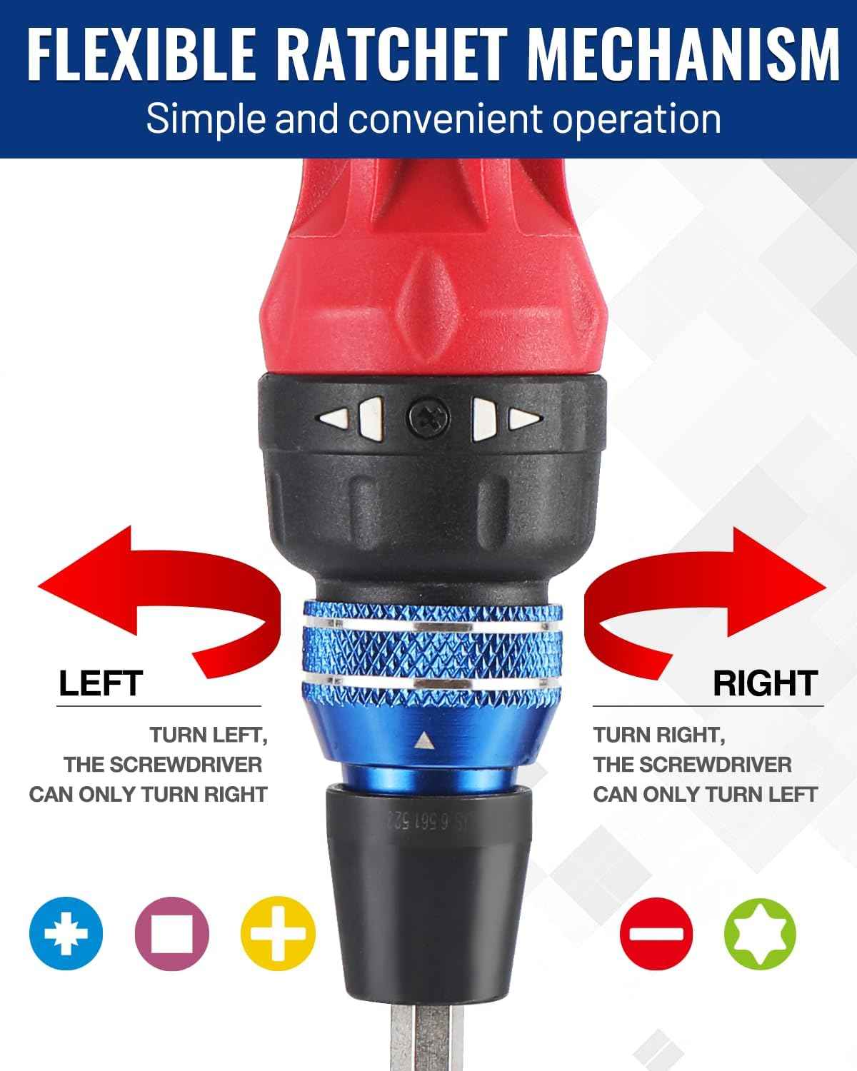 WORKPRO 12-in-1 Ratcheting Screwdriver – Clutter-Free Drawer Upgrade Replacing 12 Loose Drivers