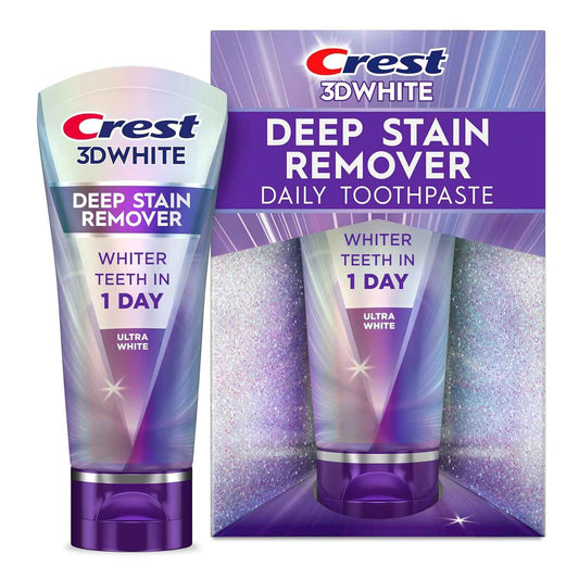 Crest 3DWhite Brilliance Deep Stain Remover Toothpaste – Daily Bathroom Self-Care Ritual for Coffee and Tea Drinkers