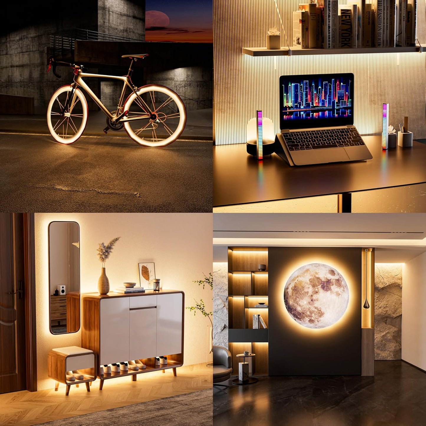 PAUTIX 5V USB COB LED Strip Light – Clean Dotless Under Cabinet Light for Uncluttered Kitchens