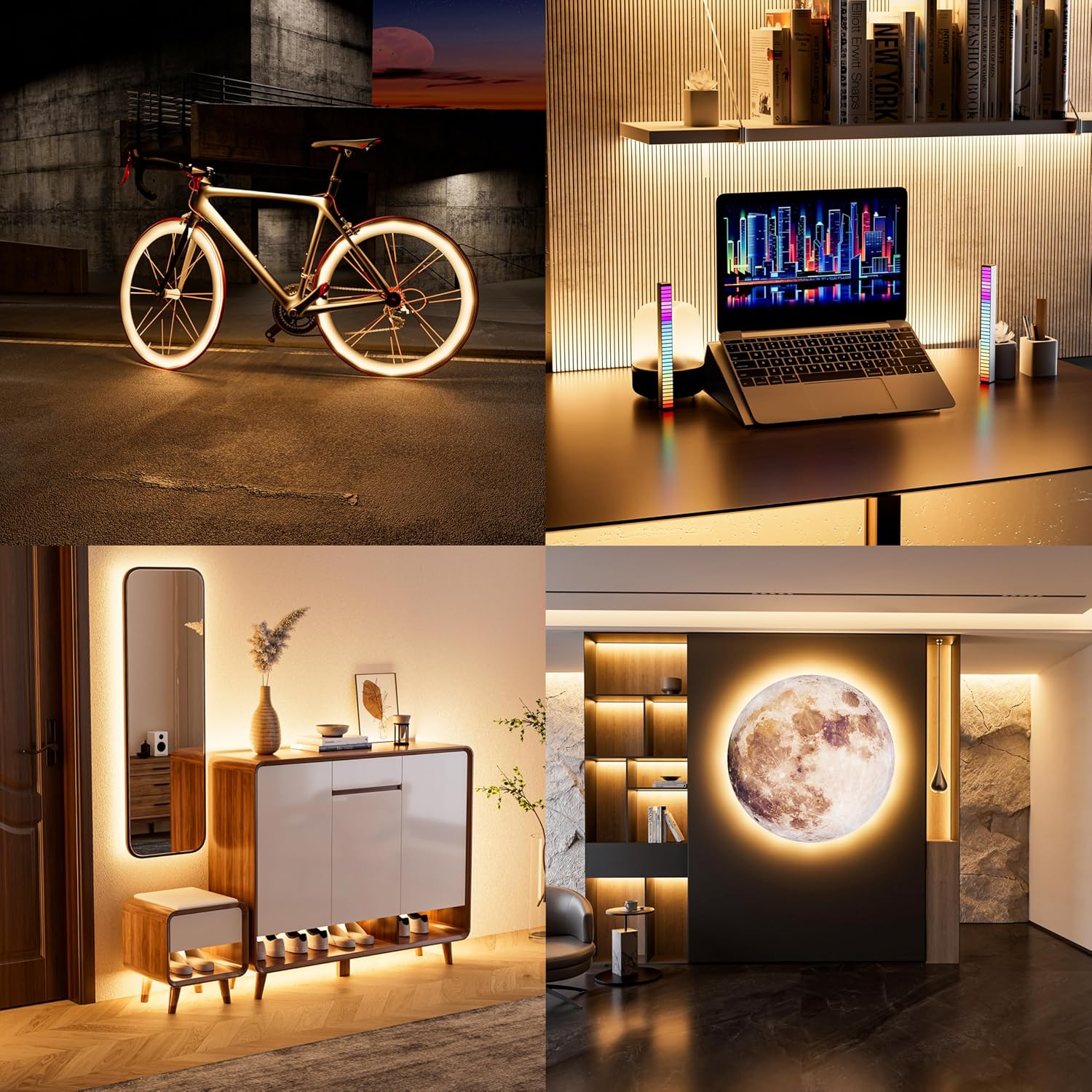 PAUTIX 5V USB COB LED Strip Light – Clean Dotless Under Cabinet Light for Uncluttered Kitchens