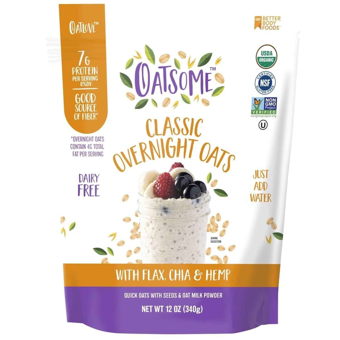 Oatsome PBfit Overnight Oats – Camping and Trail Breakfast, Just Add Water
