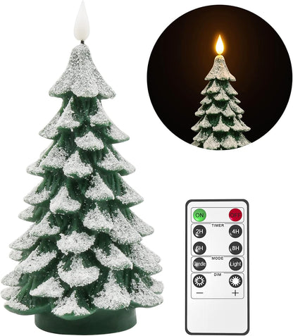 PChero Flameless Christmas Candle – Safe Flickering Pillar for Bedrooms & Family Rooms, No Open Flame with Auto-Off Timer