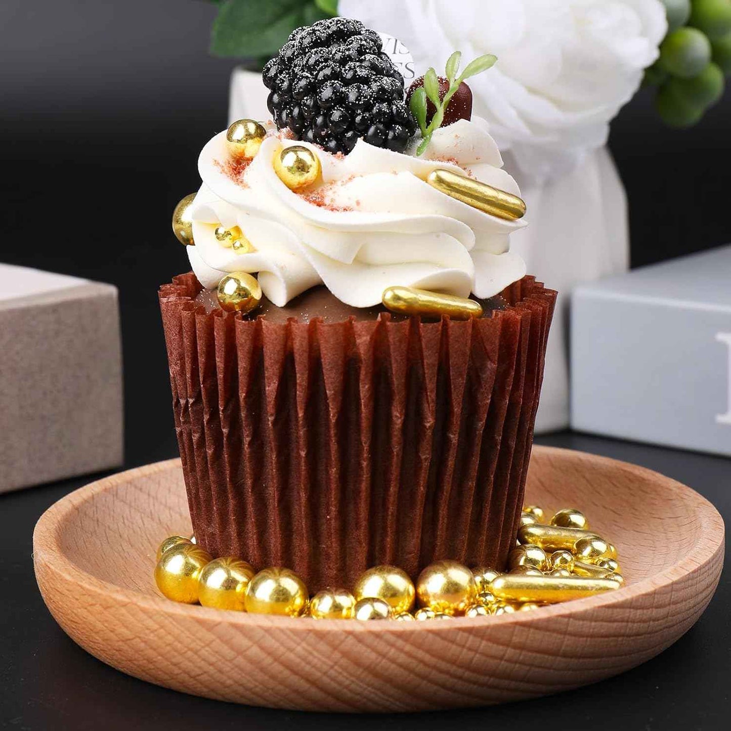 Sprinkles – Family-Safe Edible Pearl Mix for Kids' Birthday Cupcakes, 130g Easy-Use Sprinkle Jar