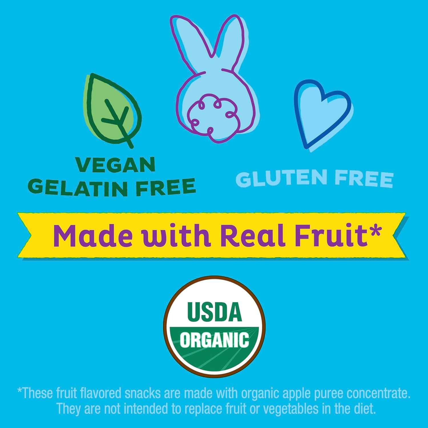 Annie's Organic Peel-A-Part Fruit Snacks — Clean Snack for Kids' Lunchboxes and Playdates, 12 Count