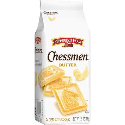 Pepperidge Farm Chessmen Butter Cookies – Lunchbox Snack for Kids, Individually Portioned Shortbread