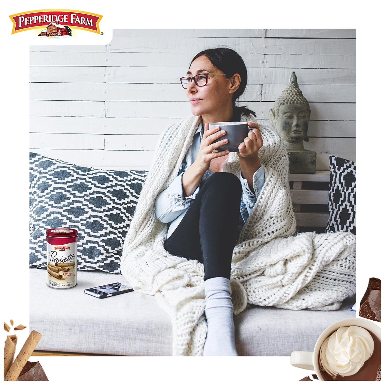Pepperidge Farm Pirouette Cookies - Ready-to-Give Christmas Stocking Stuffer and Housewarming Gift for Women and Mom