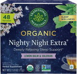 Traditional Medicinals Nighty Night Extra – Focus Recovery Tea for End-of-Workday Decompression, 16 Bags
