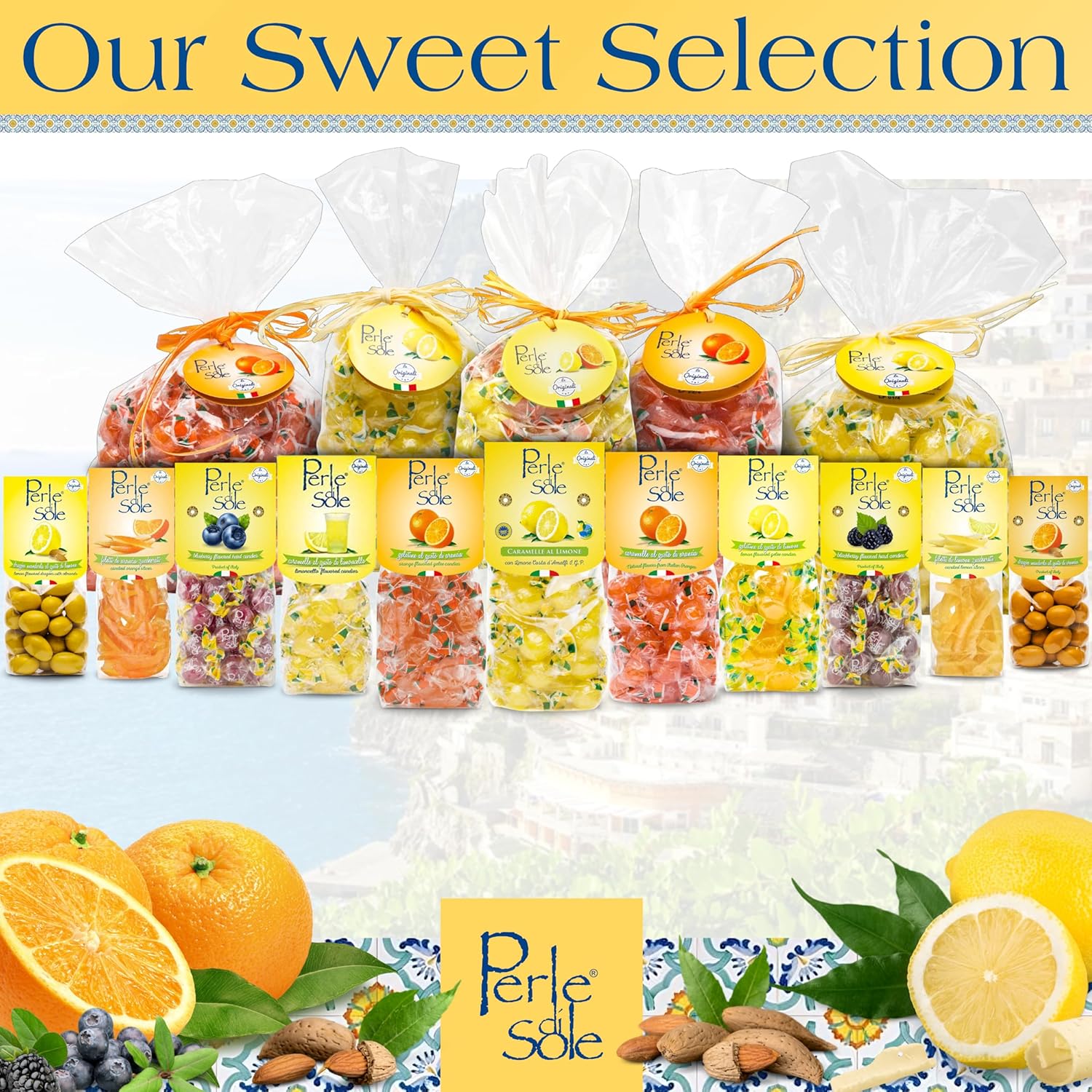 Perle di Sole Natural Essential-Oil Lemon Drops – Mindful Sucking Candy for a Calming Evening Ritual
