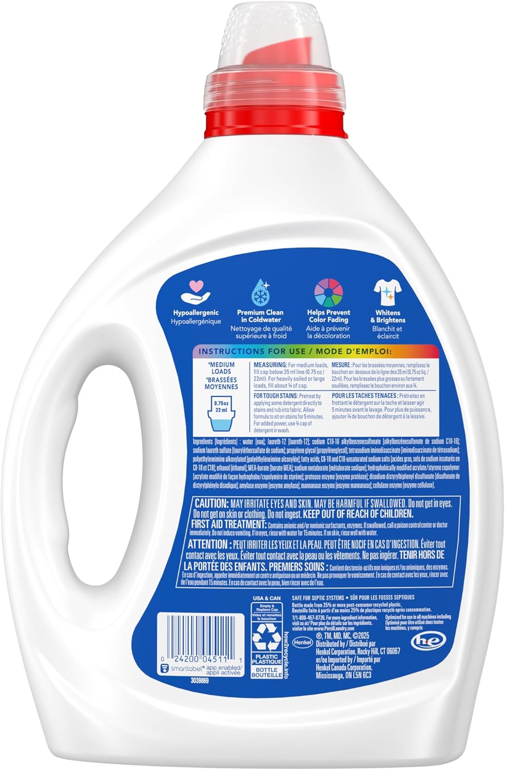 Persil Free & Sensitive Laundry Detergent – Hypoallergenic Baby Laundry Soap for Nursery and Playroom Safety